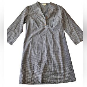 Shoshanna Blue and White Gingham Mini Dress, Size 6